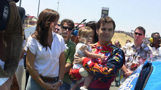 nascar08 05 544x306 Jeff Gordon and Ingrid Vandebosch at Infineon Raceway 2008 