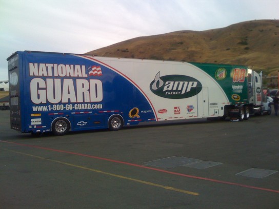 nascar hauler dale earnhardt 88 544x408 Dale Earnhardt, Jr 2008 NASCAR Hauler