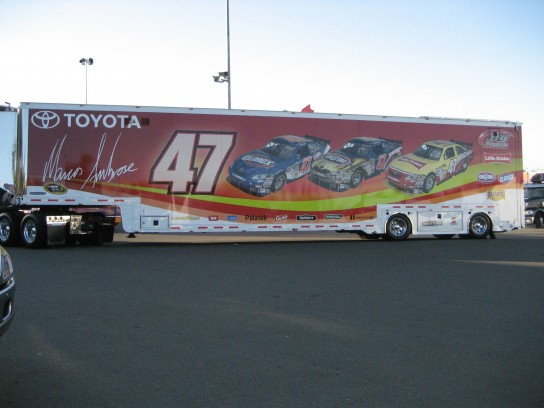 marcos ambrose 47 nascar hauler 544x408 Marcos Ambrose 2009 NASCAR Hauler